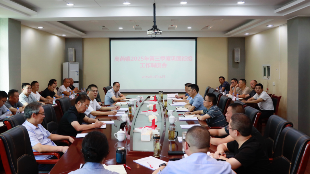 滕远东主持召开高燕镇2025年第三季度巩固衔接工作调度会